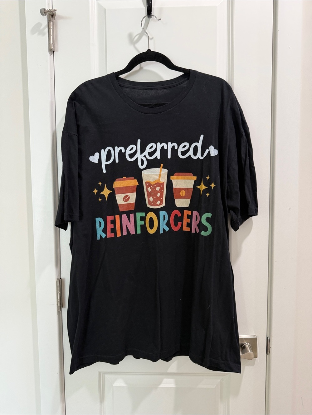 Black "Preferred Reinforcers" Graphic Tee